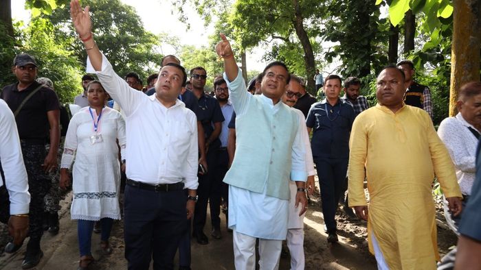 Himanta Biswa Sarma reviews progress of Rs 50 crore Tiwa cultural centre