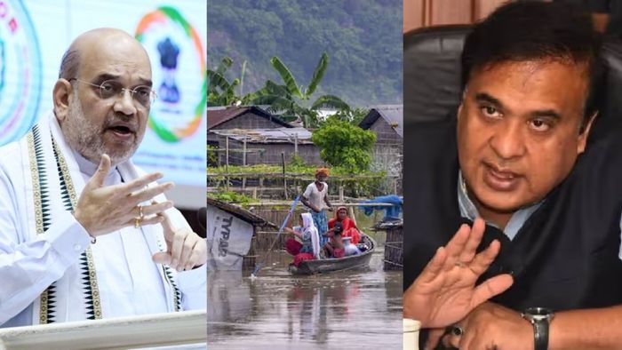 Amit Shah speaks to Himanta Biswa Sarma on Assam flood situation; assures Central assistance