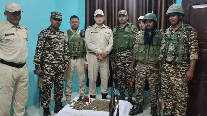Manipur: Security forces recover weapons and ammunition in Jiribam