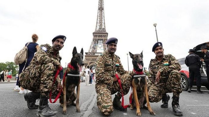 India, CRPF, K9 teams, Paris, 2024 Olympic Games, security operations, Belgian Shepherd Malinois, international collaboration