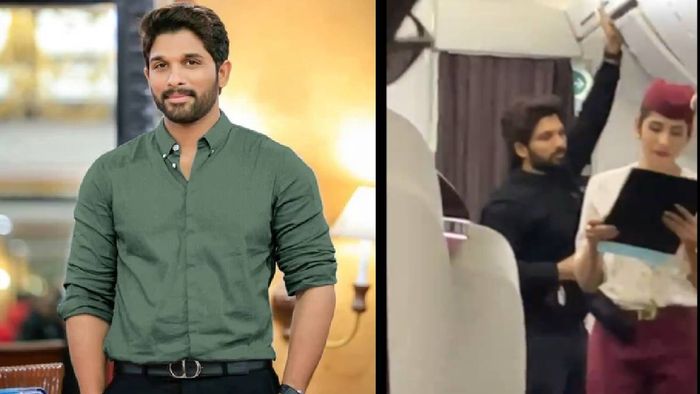 Allu Arjun spotted with a new look, causing fan speculation.