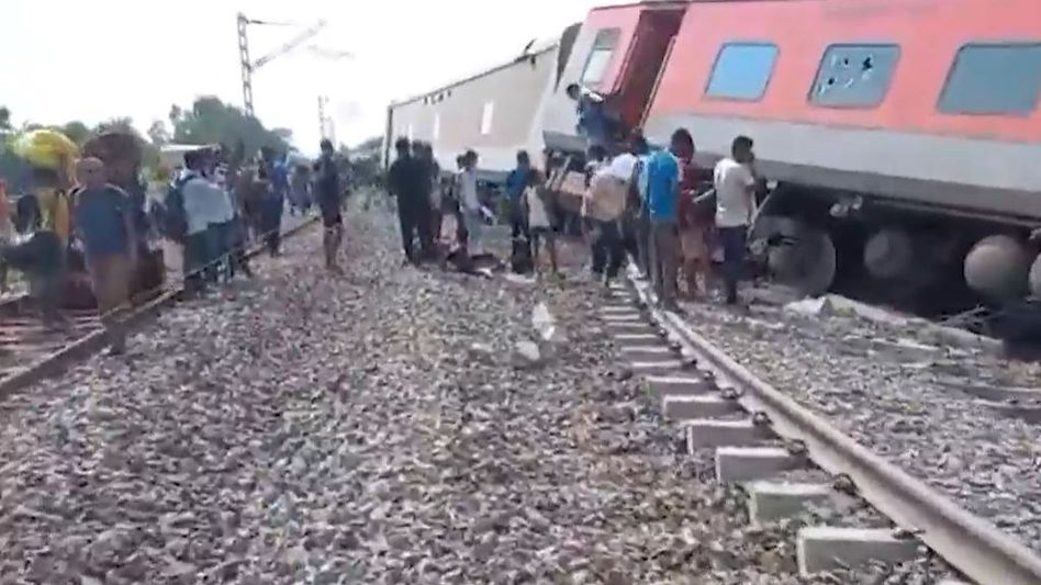 Three trains diverted after Dibrugarh Express derails in UP's Gonda Three trains diverted after Dibrugarh Express derails in UP's Gonda