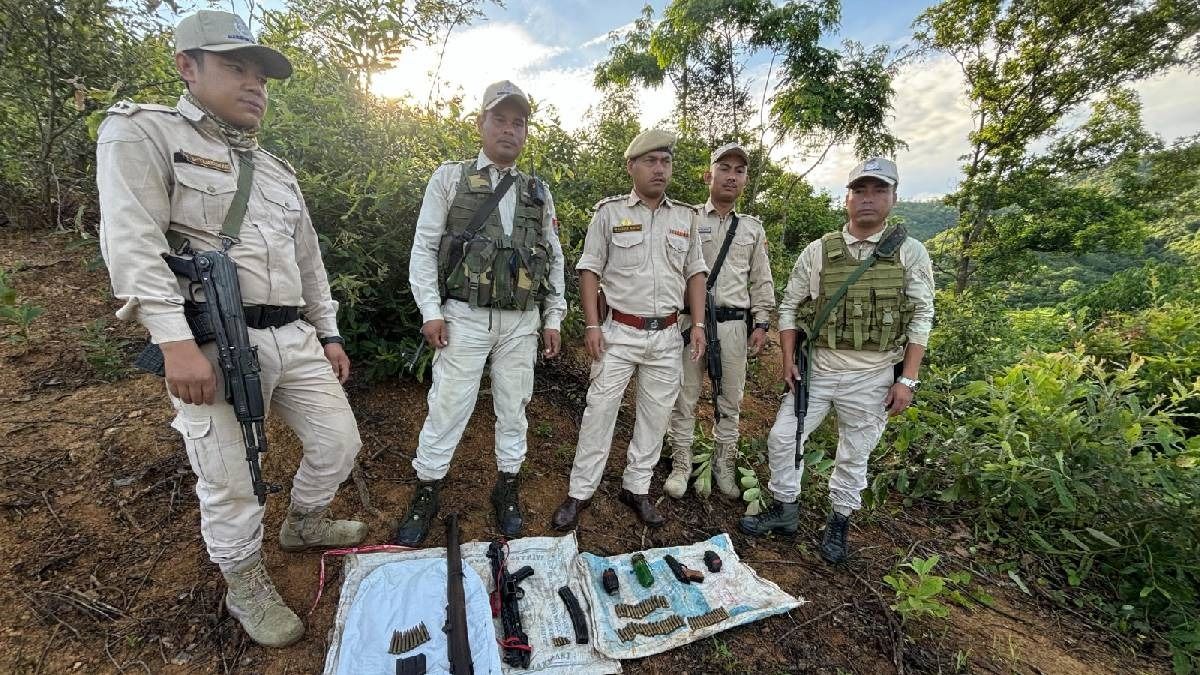 Manipur: Security forces recover grenades and weapons in hill and valley districts