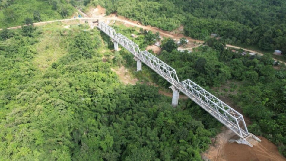 Rail line connecting Mizoram likely to be complete by July 2025: officials Rail line connecting Mizoram likely to be complete by July 2025: officials