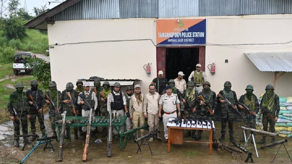 Manipur: Security forces seize arsenal in hill and valley districts Manipur: Security forces seize arsenal in hill and valley districts