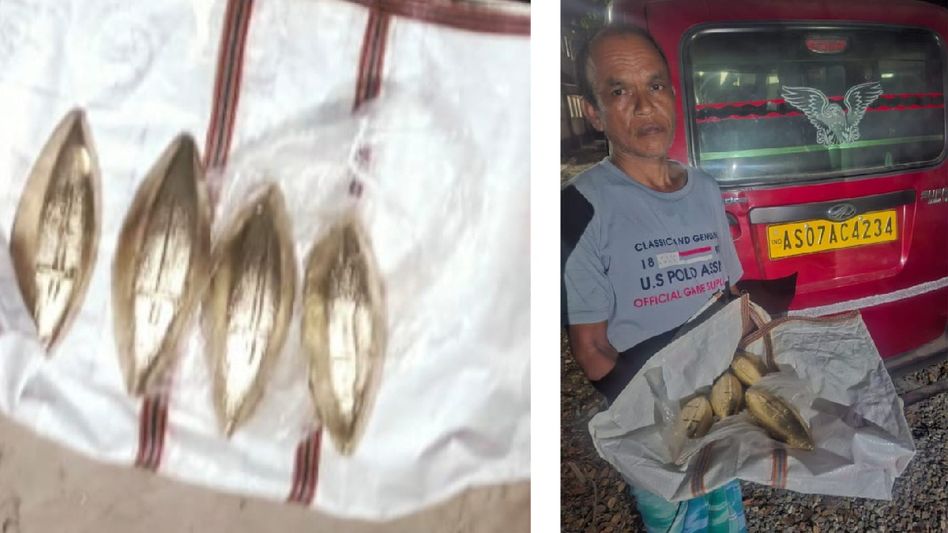 Assam Police seize 4 fake gold pieces in successful operation at Bongalmara Assam Police seize 4 fake gold pieces in successful operation at Bongalmara