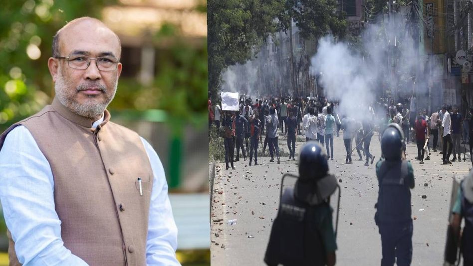 Manipur CM N Biren Singh thanks Jaishankar for safe return efforts of Manipuris from Bangladesh Manipur CM N Biren Singh thanks Jaishankar for safe return efforts of Manipuris from Bangladesh
