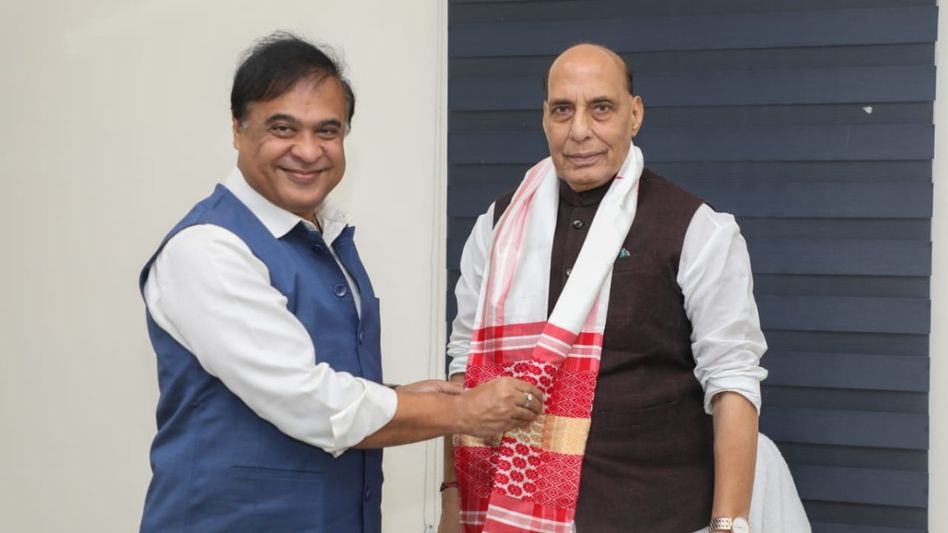 Assam eyes defence manufacturing hub, Himanta Biswa Sarma meets defence minister Assam eyes defence manufacturing hub, Himanta Biswa Sarma meets defence minister