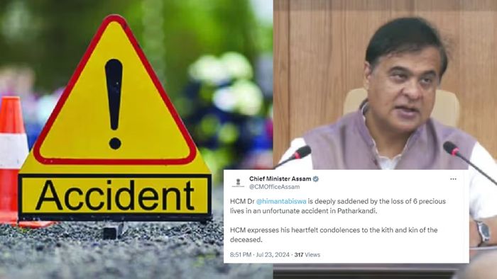 Himanta Biswa Sarma offers condolences after Karimganj accident claims 6 lives