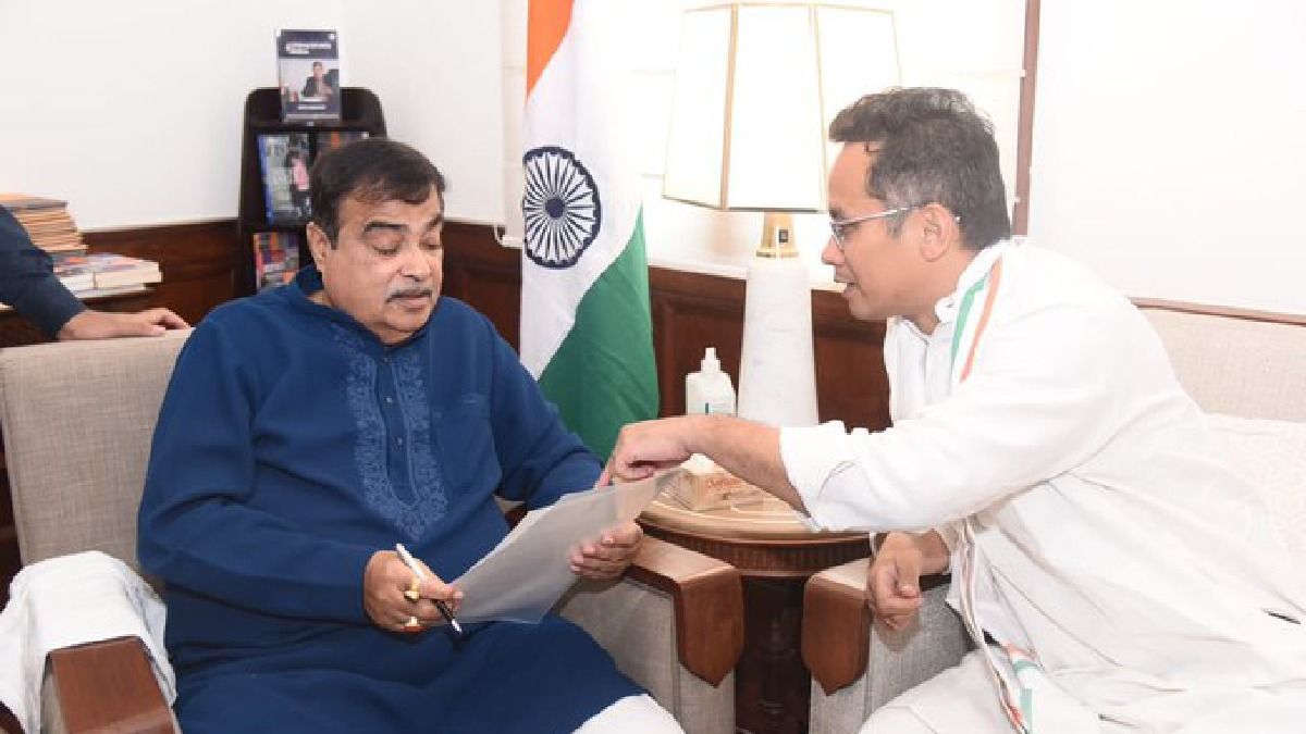 Congress MP Gaurav Gogoi meets Nitin Gadkari, highlights deteriorating condition of NH37