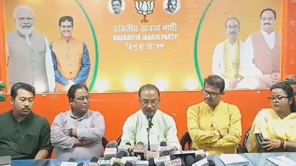 Tripura panchayat polls: BJP won 71 per cent seats as opposition fails to field candidates, says BJP Chief Tripura panchayat polls: BJP won 71 per cent seats as opposition fails to field candidates, says BJP Chief