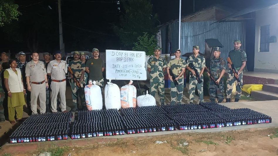BSF, Tripura Police seize huge cache of narcotics worth lakhs BSF, Tripura Police seize huge cache of narcotics worth lakhs