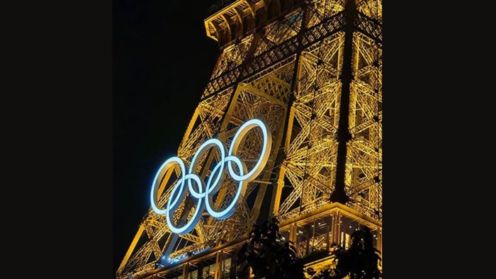 Eiffel Tower dons Olympic rings as Paris 2024 opening ceremony nears