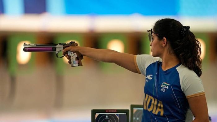 Paris Olympics: Manu Bhaker scripts history, becomes first-ever Indian woman to win medal in shooting (IndiaatParis2024Olympics/X)