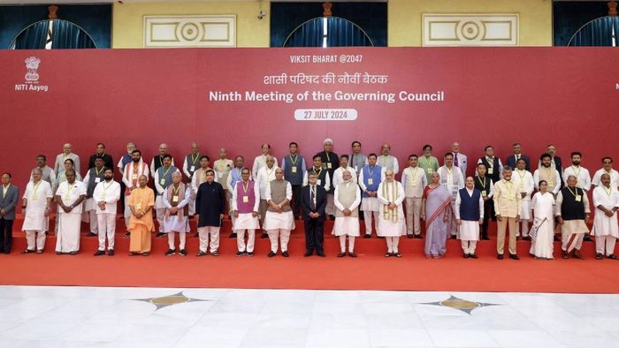 The NITI Aayog meeting chaired by Prime Minister Narendra Modi ( CMOfficeMizoram/X)