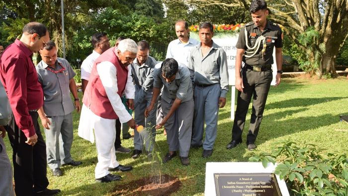 Outgoing Meghalaya governor plants legacy tree at Raj Bhavan