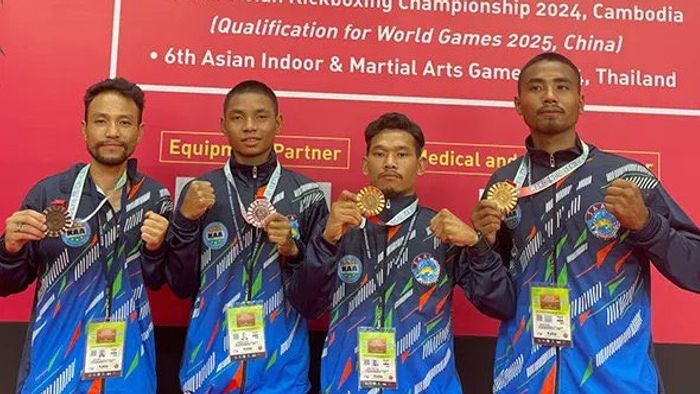 Arunachal athletes shine at national kickboxing championship