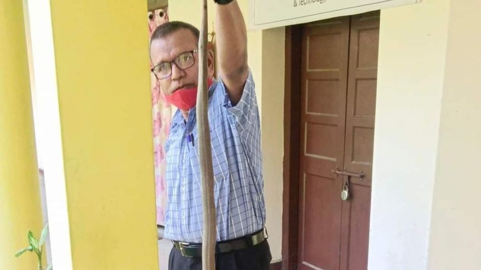 Assam writer Ismail Hossain faces legal trouble over snake killing incident Assam writer Ismail Hossain faces legal trouble over snake killing incident