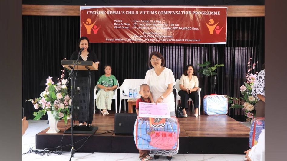 Mizoram: 96 children affected by Cyclone Remal to receive sponsorship Mizoram: 96 children affected by Cyclone Remal to receive sponsorship