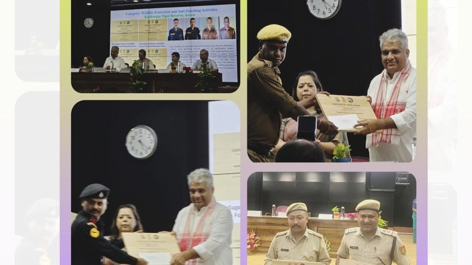 Assam Forest Department staff receive NTCA Awards for anti-poaching bravery Assam Forest Department staff receive NTCA Awards for anti-poaching bravery
