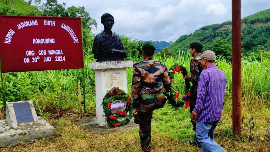 Manipur: Assam Rifles honours Haipou Jadonang on his birth anniversary at Kambiron Village Manipur: Assam Rifles honours Haipou Jadonang on his birth anniversary at Kambiron Village