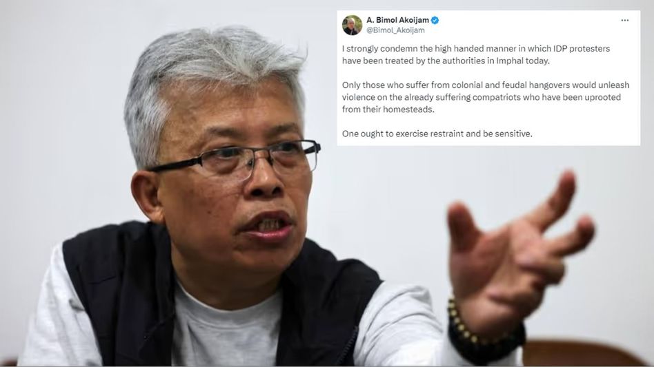 Manipur MP condemns 'high-handed' treatment of IDP protesters in Imphal Manipur MP condemns 'high-handed' treatment of IDP protesters in Imphal