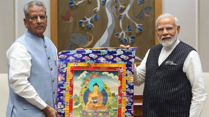 Sikkim Governor Om Prakash Mathur meets PM Modi at Governors' conference