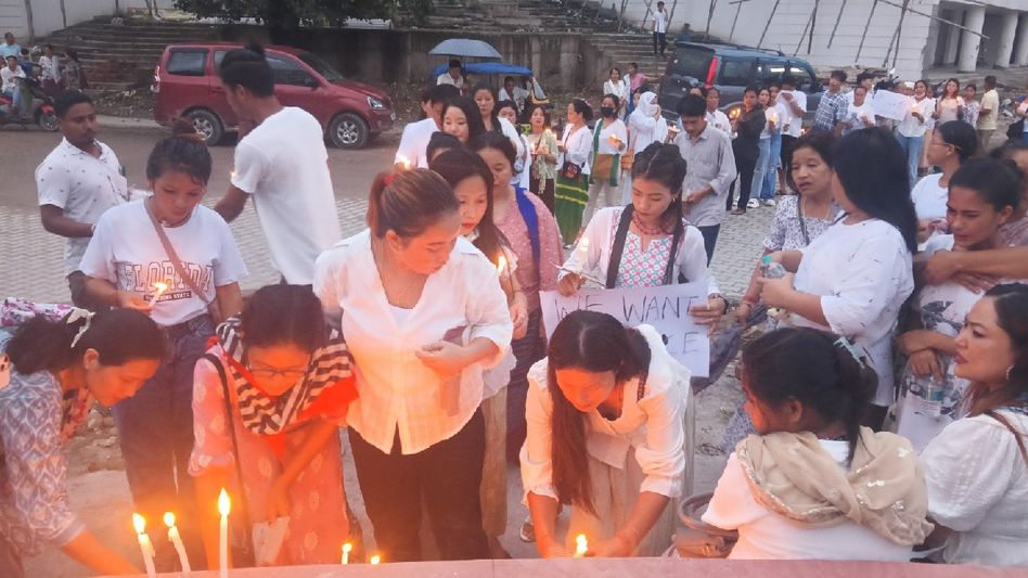 Arunachal: Candlelight march held to demand justice for alleged murder of rehab centre inmate Arunachal: Candlelight march held to demand justice for alleged murder of rehab centre inmate