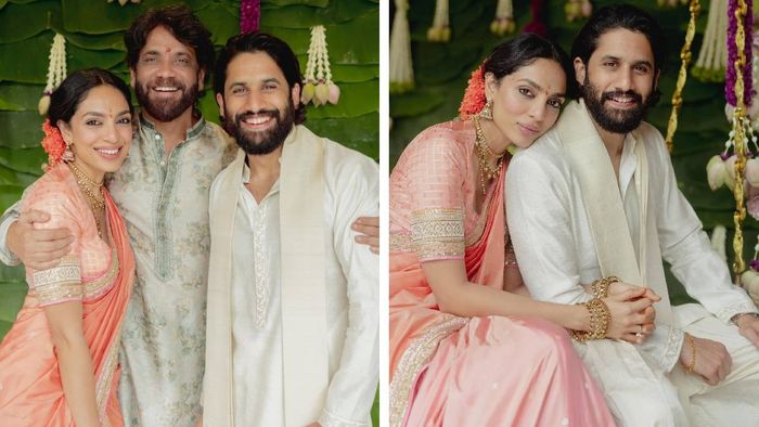 Naga Chaitanya and Sobhita Dhulipala Announce Engagement: See Ceremony Photos and Family Reactions