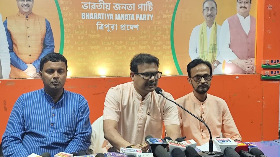 BJP confident of Panchayat poll sweep in Tripura, cites five years of sterling performance BJP confident of Panchayat poll sweep in Tripura, cites five years of sterling performance
