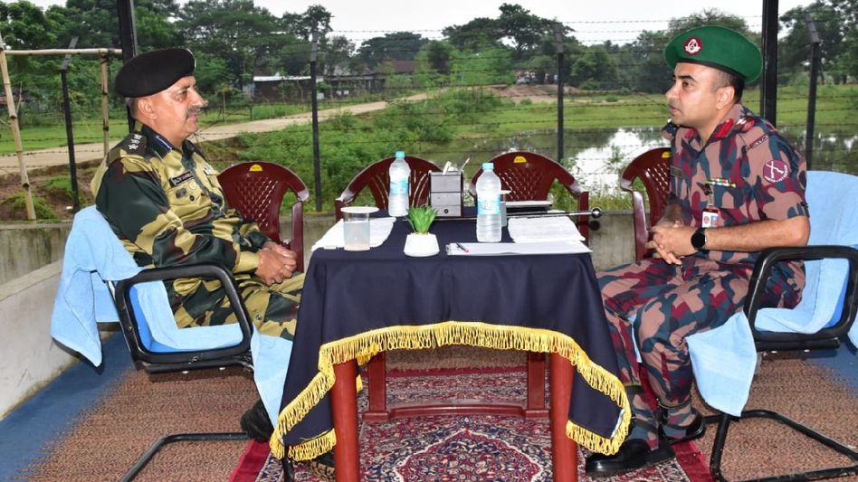 Meghalaya BSF, Bangladeshi border guards discuss safety amid unrest Meghalaya BSF, Bangladeshi border guards discuss safety amid unrest