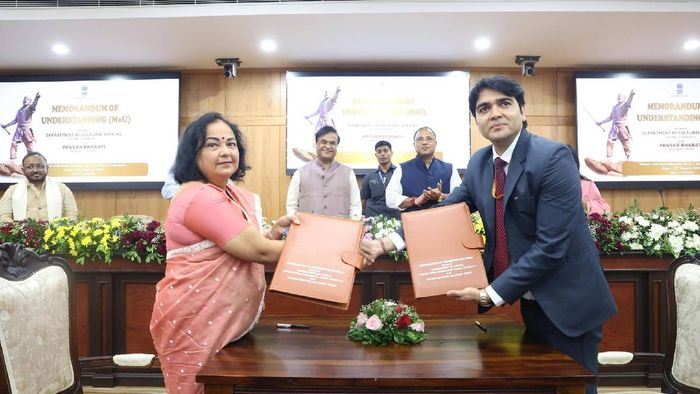 Prasar Bharati and Assam government sign MoU for 52-episode TV series on Lachit Borphukan