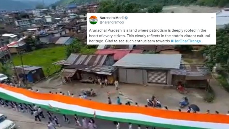 PM Modi praises Arunachal's patriotism amid Har Ghar Tiranga campaign PM Modi praises Arunachal's patriotism amid Har Ghar Tiranga campaign