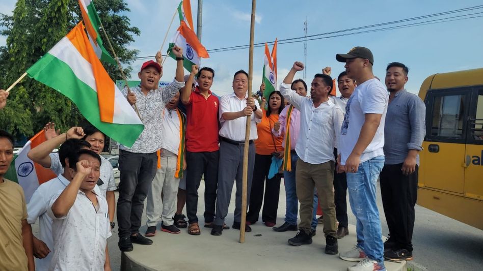 Arunachal: Papum Pare BJP holds Tiranga Yatra to honour martyrs Arunachal: Papum Pare BJP holds Tiranga Yatra to honour martyrs