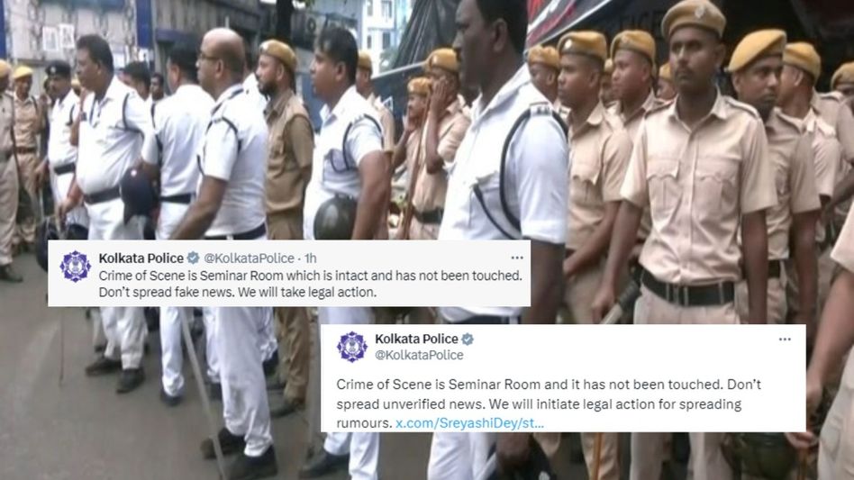 Kolkata Police refute claims of crime scene tampering in RG Kar Medical College case Kolkata Police refute claims of crime scene tampering in RG Kar Medical College case