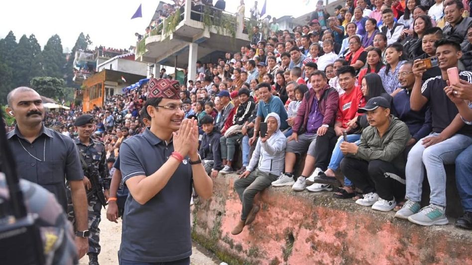 Darjeeling MP Raju Bista celebrates Independence Day with Maneybhanjyang community Darjeeling MP Raju Bista celebrates Independence Day with Maneybhanjyang community