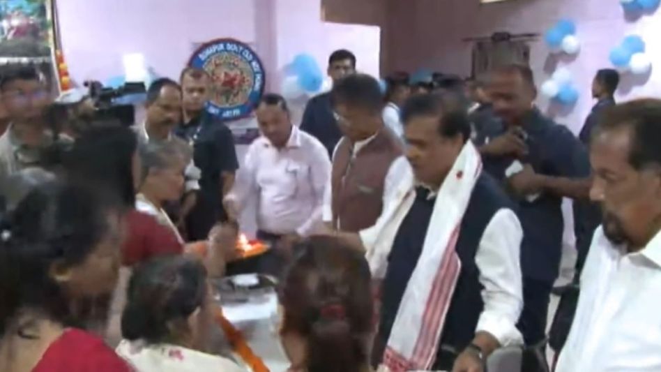 Himanta Biswa Sarma distributes Aadhaar and welfare cards at Sonapur old age home Himanta Biswa Sarma distributes Aadhaar and welfare cards at Sonapur old age home