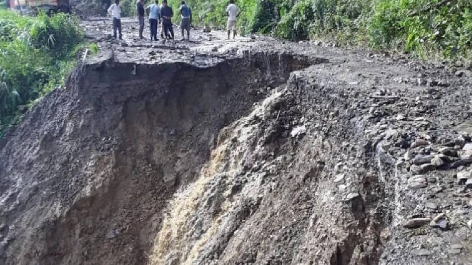 Nagaland: Landslides block Kohima-Dimapur road Nagaland: Landslides block Kohima-Dimapur road