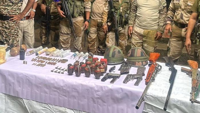 Manipur: Massive cache of arms and ammunition seized in hill and valley districts