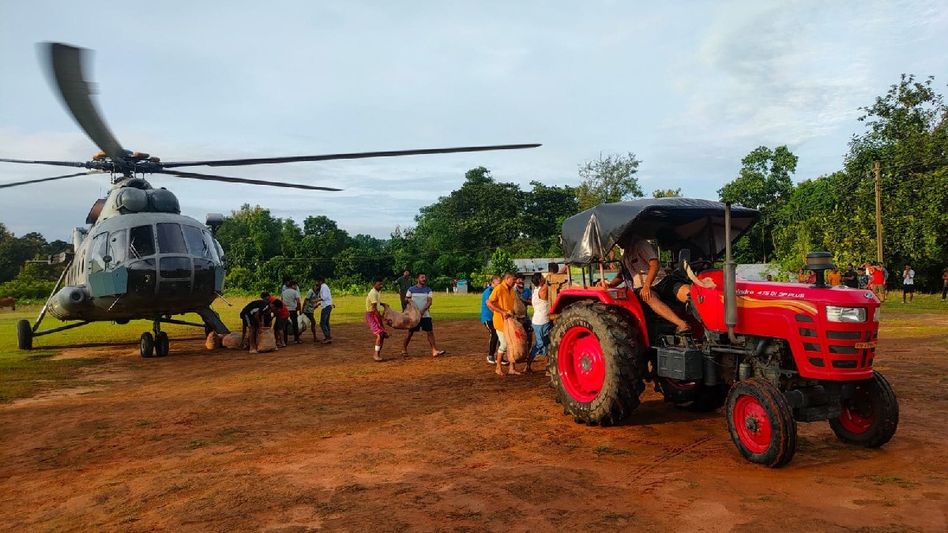 IAF intensifies flood relief efforts in Tripura, airlifts 28 tons of supplies as NDRF joins ground operations IAF intensifies flood relief efforts in Tripura, airlifts 28 tons of supplies as NDRF joins ground operations