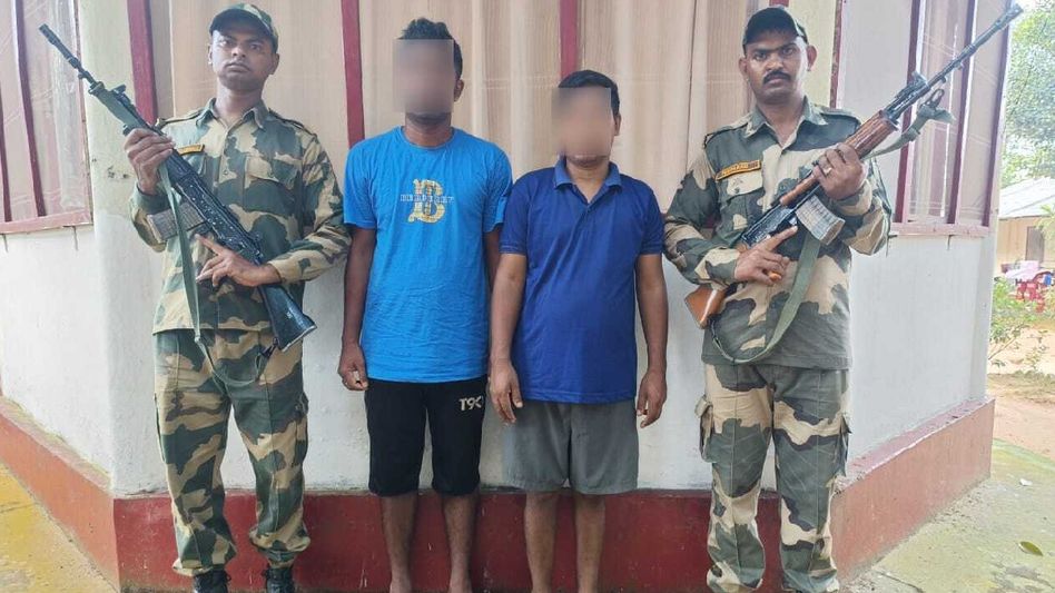 Tripura: BSF arrests 2 Bangladeshi nationals in Nischintapur Tripura: BSF arrests 2 Bangladeshi nationals in Nischintapur