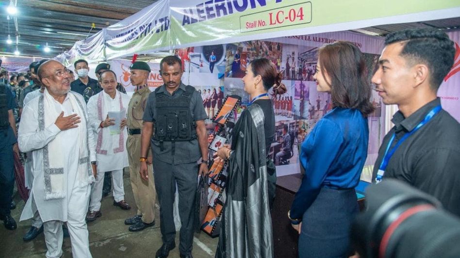 Manipur CM inaugurates job fair, praises students for embracing state song and national anthem Manipur CM inaugurates job fair, praises students for embracing state song and national anthem