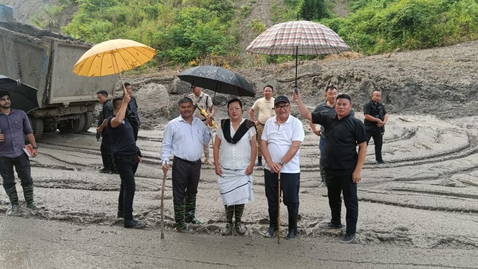 Nagaland Deputy CM demands swift action on NH-29 landslide clearance Nagaland Deputy CM demands swift action on NH-29 landslide clearance