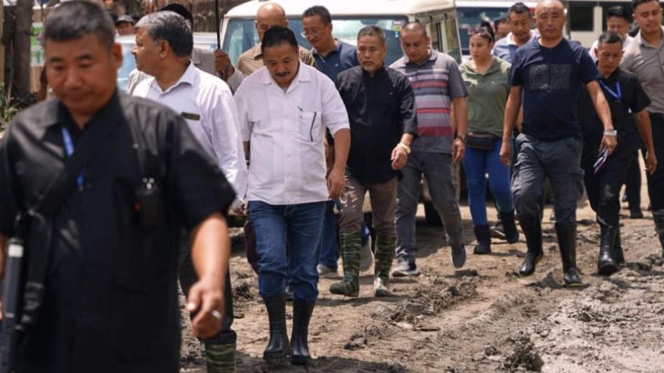 Nagaland MP visits landslide-hit NH-29, assures swift repairs Nagaland MP visits landslide-hit NH-29, assures swift repairs