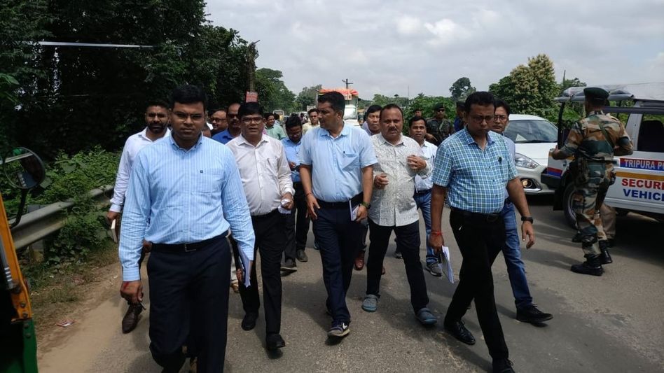 Central delegation team assesses flood damage in Tripura's South and Gomati districts Central delegation team assesses flood damage in Tripura's South and Gomati districts