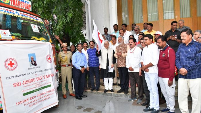 Telangana sends aid to flood-ravaged Tripura