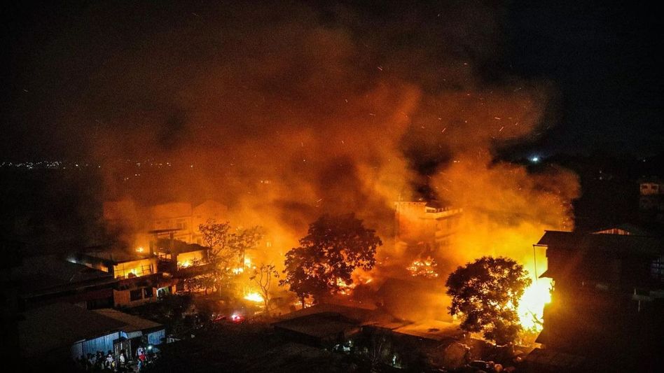 Five abandoned houses burnt in Manipur village, suspected Kuki militants chased away: Police Five abandoned houses burnt in Manipur village, suspected Kuki militants chased away: Police