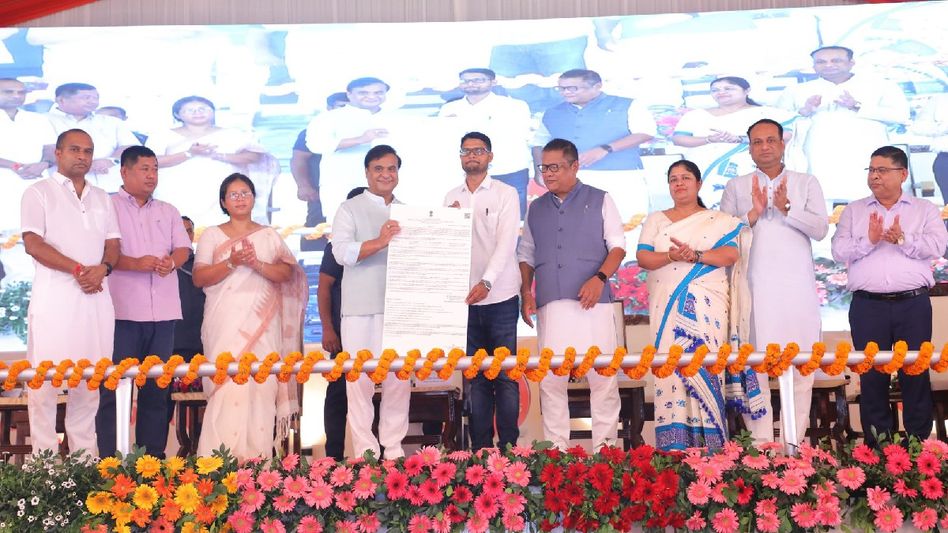 Assam distributes 23,956 permanent appointment letters to contractual teachers, promises 50,000 more jobs Assam distributes 23,956 permanent appointment letters to contractual teachers, promises 50,000 more jobs