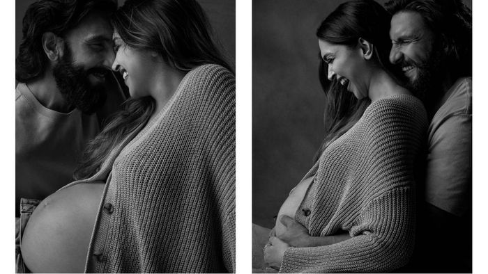 Deepika Padukone and Ranveer Singh shared black-and-white pregnancy photos.