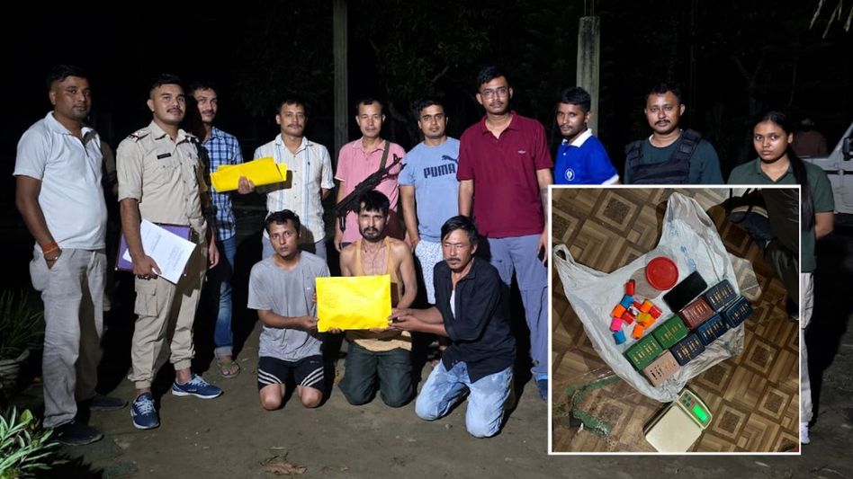 Assam police seizes 117 grams of heroin in Tinsukia, three arrested Assam police seizes 117 grams of heroin in Tinsukia, three arrested
